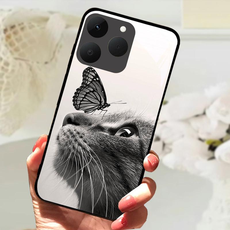 For Realme 15T 5G Phone Cases Back Cover Fundas Tempered Glass Shockproof Case For Realme15T RMX5111 Shell Coque Capa Bumper