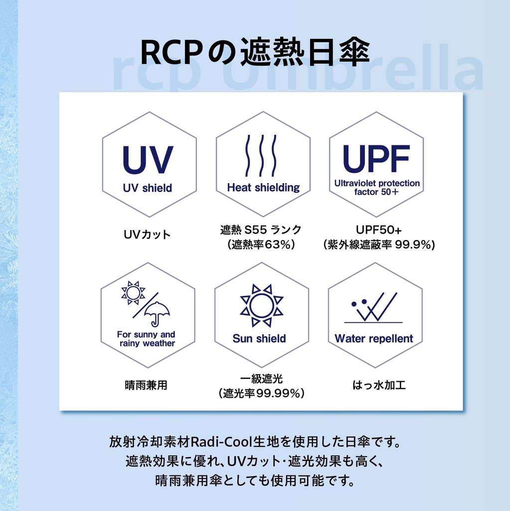 Sun umbrella for both sunny and rainy days rcp automatic opening and closing Folding umbrella White gray Lightweight heat shielding radiative cooling
