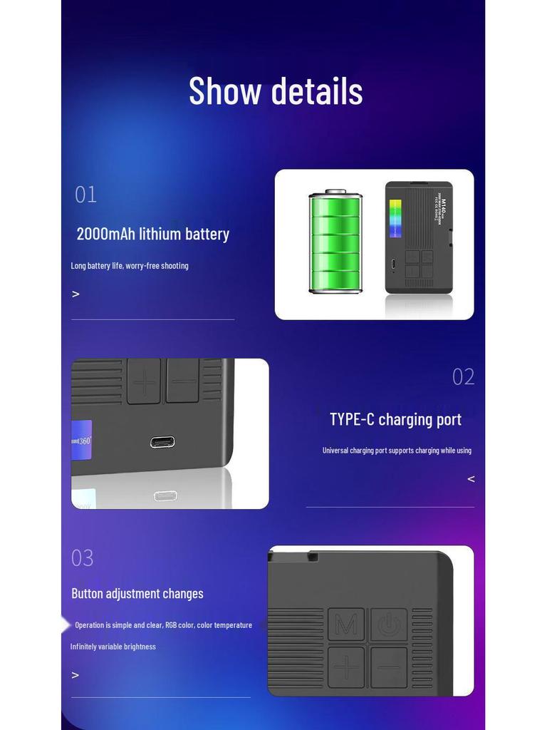 Mini Portable LED Selfie Light for Mobile Phones