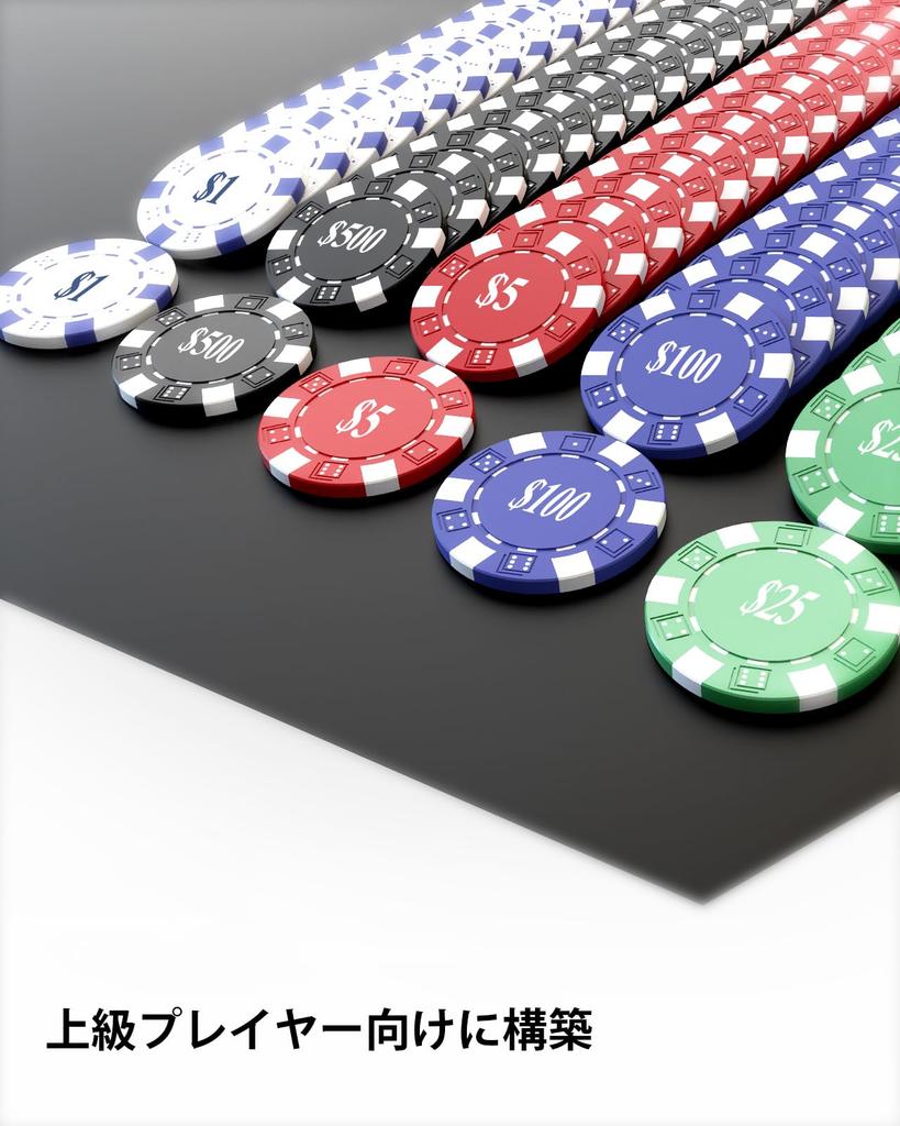 HEITOK Poker Chips 500 Pieces Poker Set with Numbers Aluminum Case Set Compatible with Texas Includes 5 Dice and 2 Sets of Playing Cards 11.5g