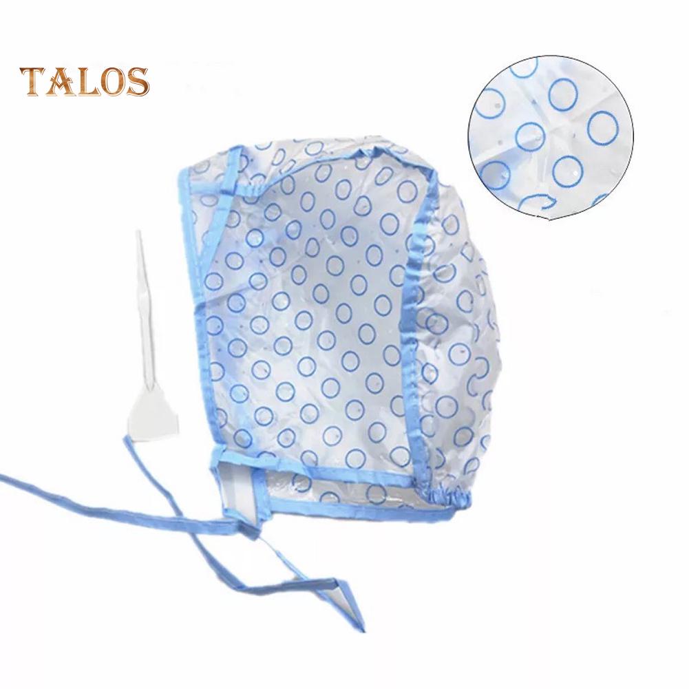 TBH Doppellagige Einweg-Haarfärbekappe aus Kunststoff zum Strähnchenfärben mit Hakennadel