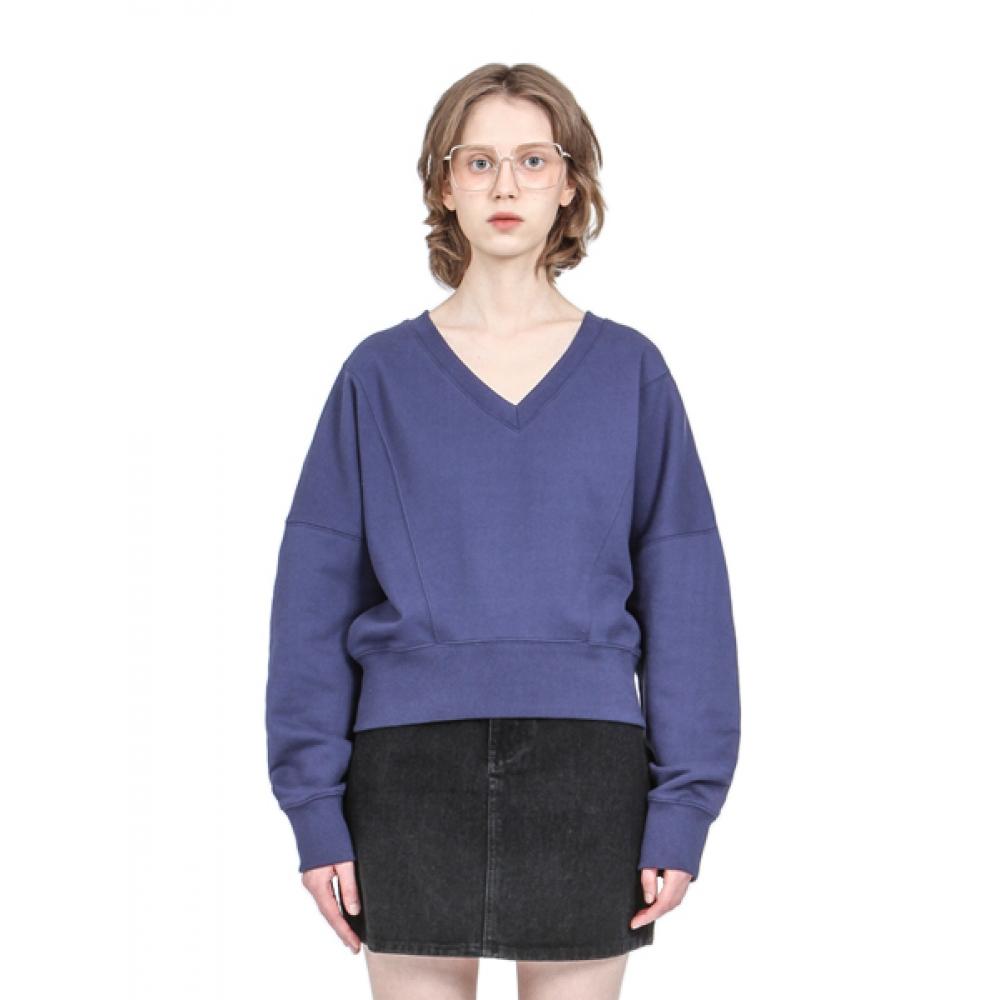

LAMODECHIEF CROP VNECK MTM NAVY