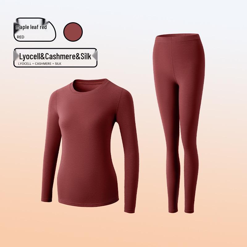 

Комплект термобелья из кашемира и шелка для мужчин и женщин: Антибактериальный осенне-зимний костюм Women s L (110-125 jin)