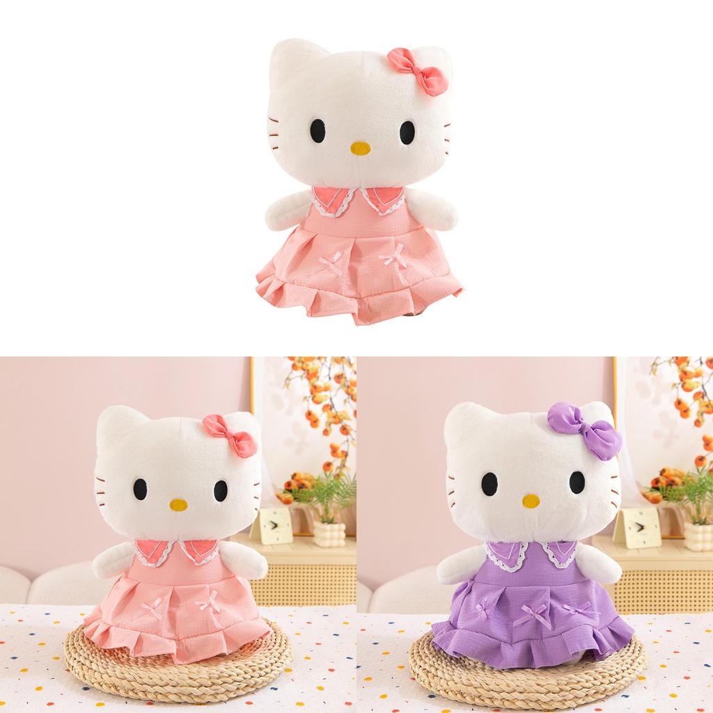 Kt Kat Plüschtier mit Kleid Cartoon Stoffpuppe für Valentinstagsgeschenk