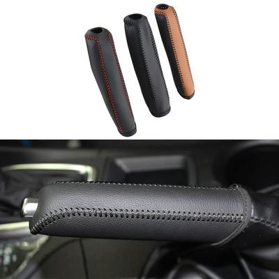 Leather Car Handbrake Hand Brake Cover for Mazda 3 Axela Atenza CX-5 CX3 CX-3 CX5 2015 2016 2017 2018 2019 2020 AT Accessories