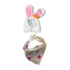 2x Porch Goose Outfits Cute Garden Decor Goose Clothing Hat and Bib for Lawn Birthday Party Outside Landscape Farmhouse Office