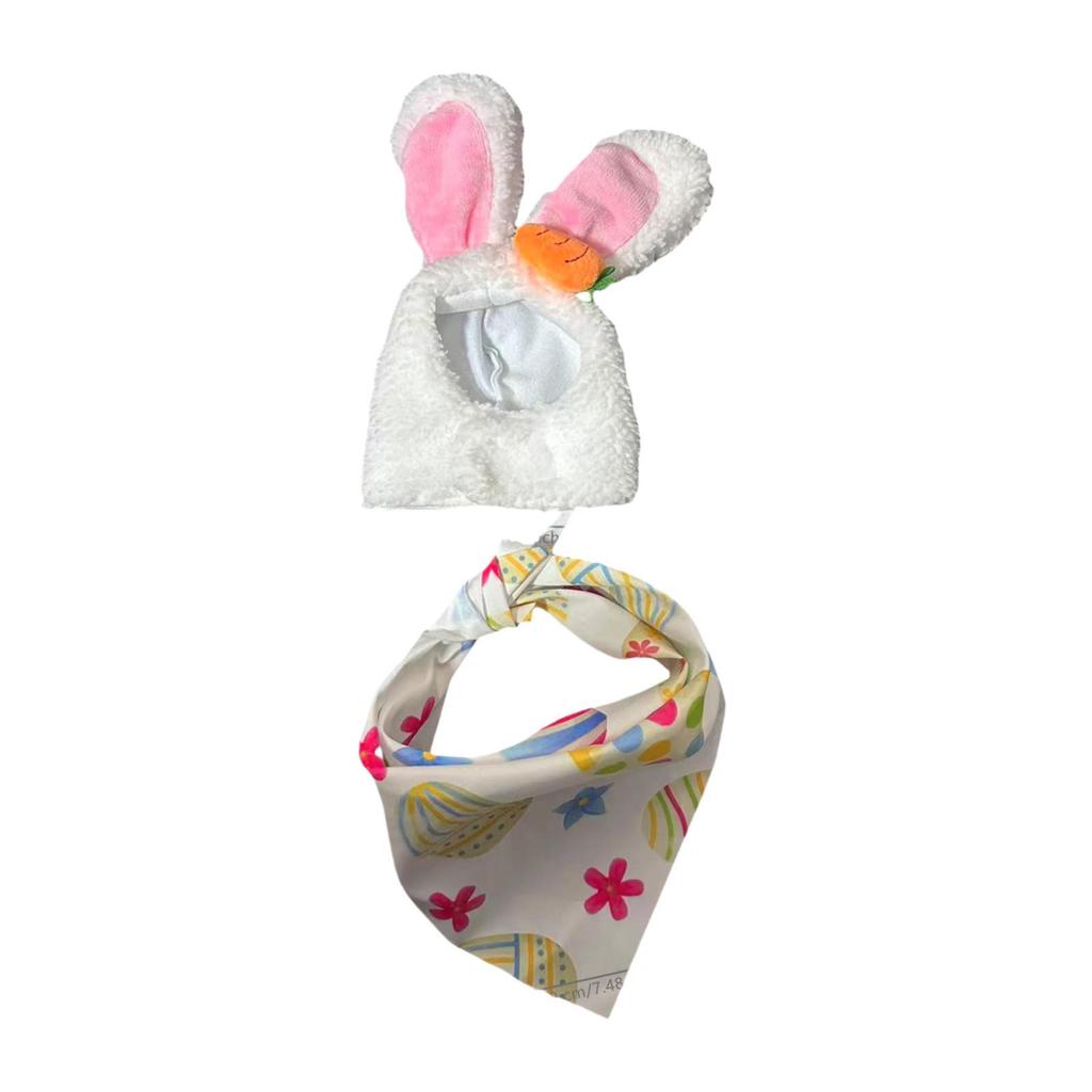 2x Porch Goose Outfits Cute Garden Decor Goose Clothing Hat and Bib for Lawn Birthday Party Outside Landscape Farmhouse Office