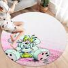 Diddl Custom Name Round Area Rug,Carpet Rug for Living Room Bedroom Sofa Playroom Decor,Non-slip Floor Mat