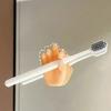 Cute Suction Cup Hook No-Drill Wall Mounted for Bathroom Multi-Purpose Towel Toothbrush Holder Adorable Palm Shape Decor Storage