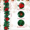 Christmas Vine PVC Garland Window Display Decor for Store Shop Festive Mall Scene Setting Arrangement Props