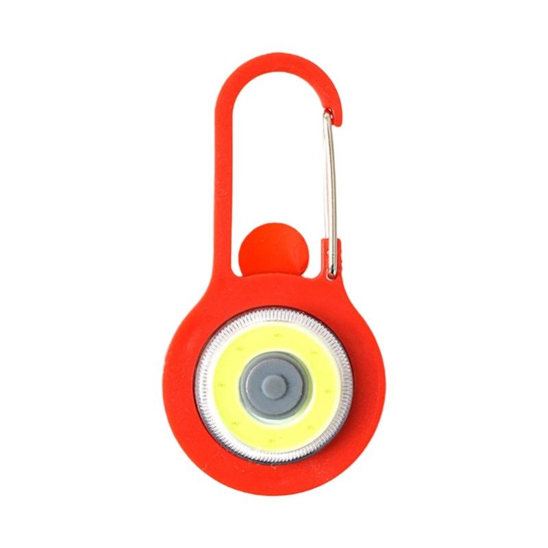 Camping LED Flashlight Pocket Lamp Bright Torch with Hook Handheld Emergency Light Work Lamp Hanging Backpack Lamp