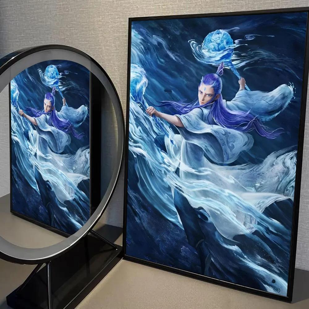 

Фильм Нечжа побеждает Короля-дракона Холст Картина Дом Спальня Прихожая Бар Кафе Художественная Картина Декорация 20x30cm no frame