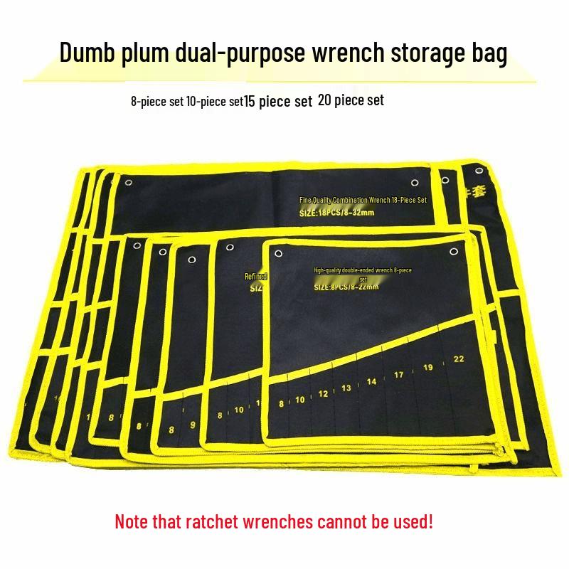 Zweifach nutzbare tragbare Werkzeugtasche für Schraubenschlüssel - Aufrollbare Tasche für Autoreparatur