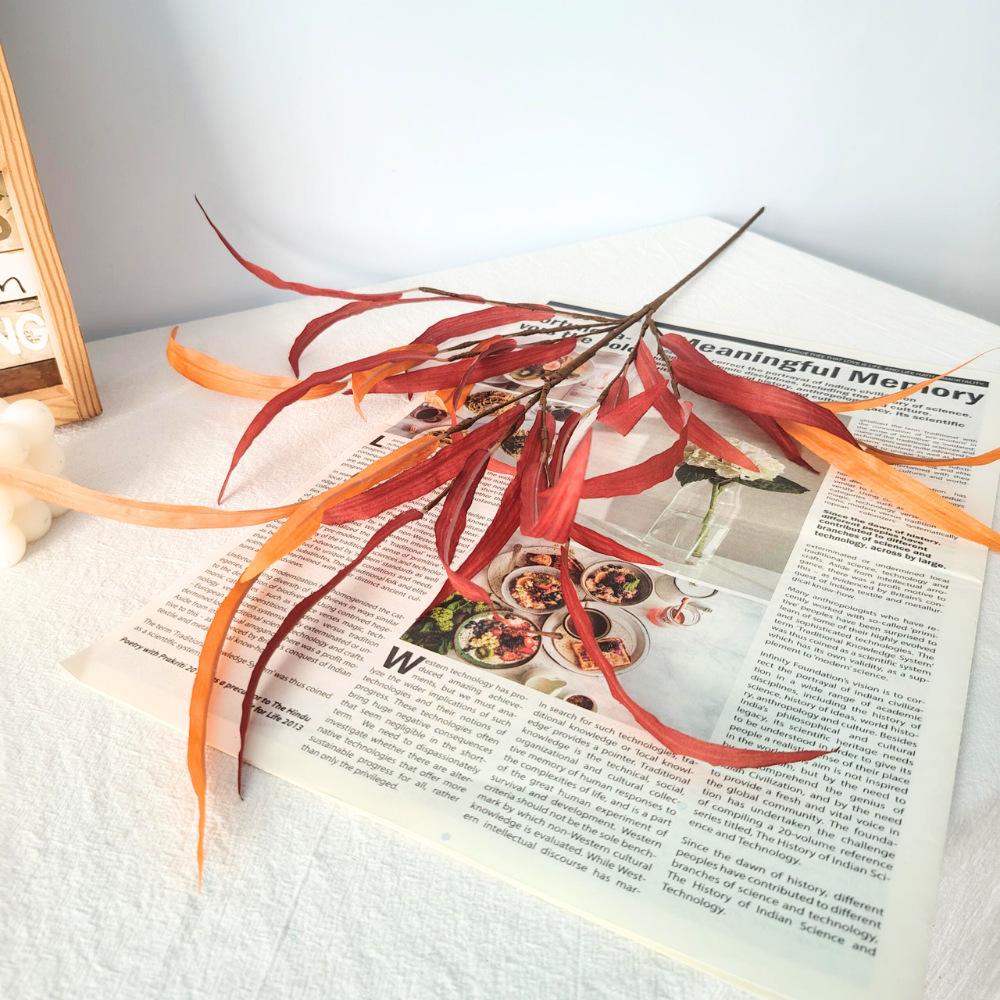 Artificial Plant Autumn Color Eucalyptus Long Branch Home Garden Decor Fake Leaves Wedding Party Decoration Ornaments