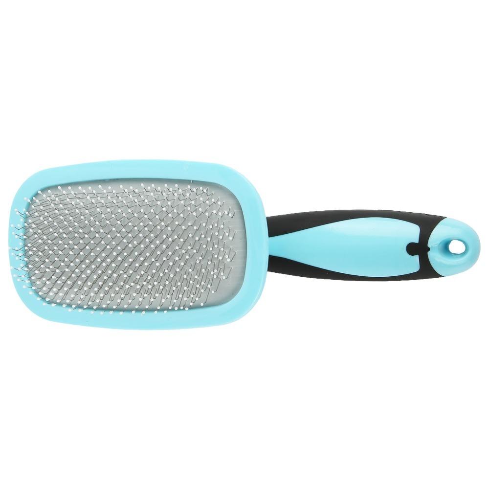 360° Rotatable Cat Slicker Comb Stainless Steel Needle Pet Care Tool Small Pet Grooming