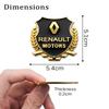 Für Renault 2026 Neue Radkappen Für Renault Megane 2 Duster Logan Captur Clio Laguna Fluence Kadjar 2 Stück 3D Auto Karosserie Kofferraum Aufkleber