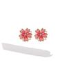 Korean-Japanese Cherry Blossom Resin Stud Earrings: High-End Silver Imitation Fashion for Women