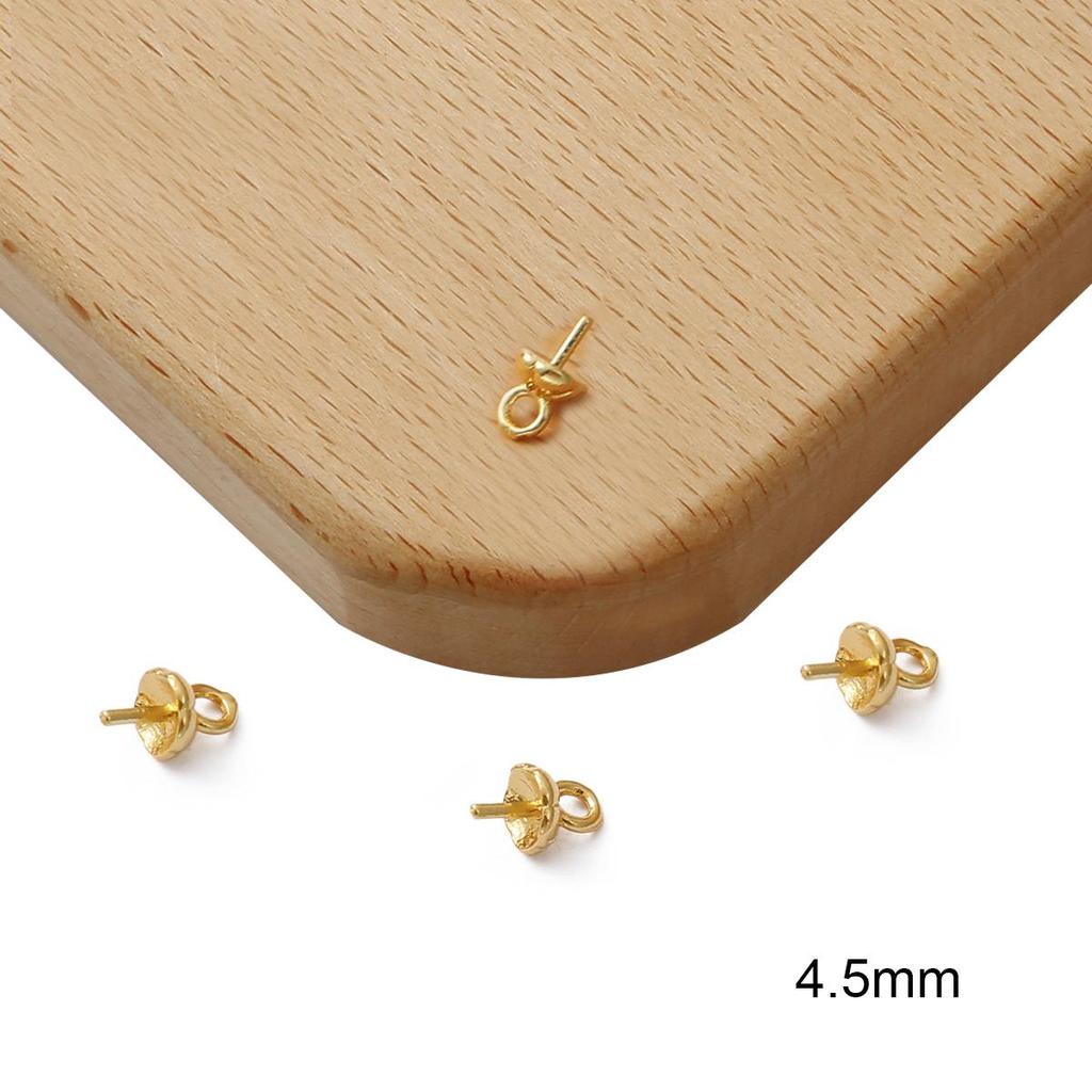 10 st Koppar små öga skruvkrokar Spännen Ögonstift Öljekrokar Passar borrade pärlor Gör det själv smycken