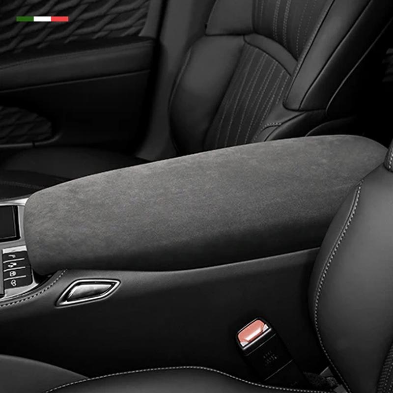 Car Accessories For Lexus LS Series Modified Central Armrest Box Lid Cover Alcan tara Arm Rest Panel Pad Protection Shelth Shell