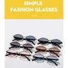 Women's sunglasses, men's and women's retro polygonal metal sunglasses