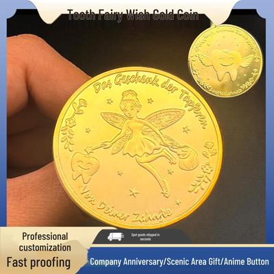 Moneda Europea del Hada de los Dientes para Niños - Repuesto, Regalo y Decoración de Halloween