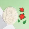 Julstjärna Julblomma Silikon Sugarcraftform Hartsverktyg Muffinform Fondant Tårtdekoreringsverktyg