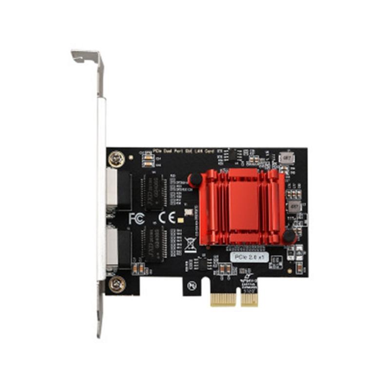 Port Gigabit PCIE 1X Card LAN Server cu Fibră Optică pentru 82575&6 Pcie 2 Porturi RJ45 Adaptor Server Desktop