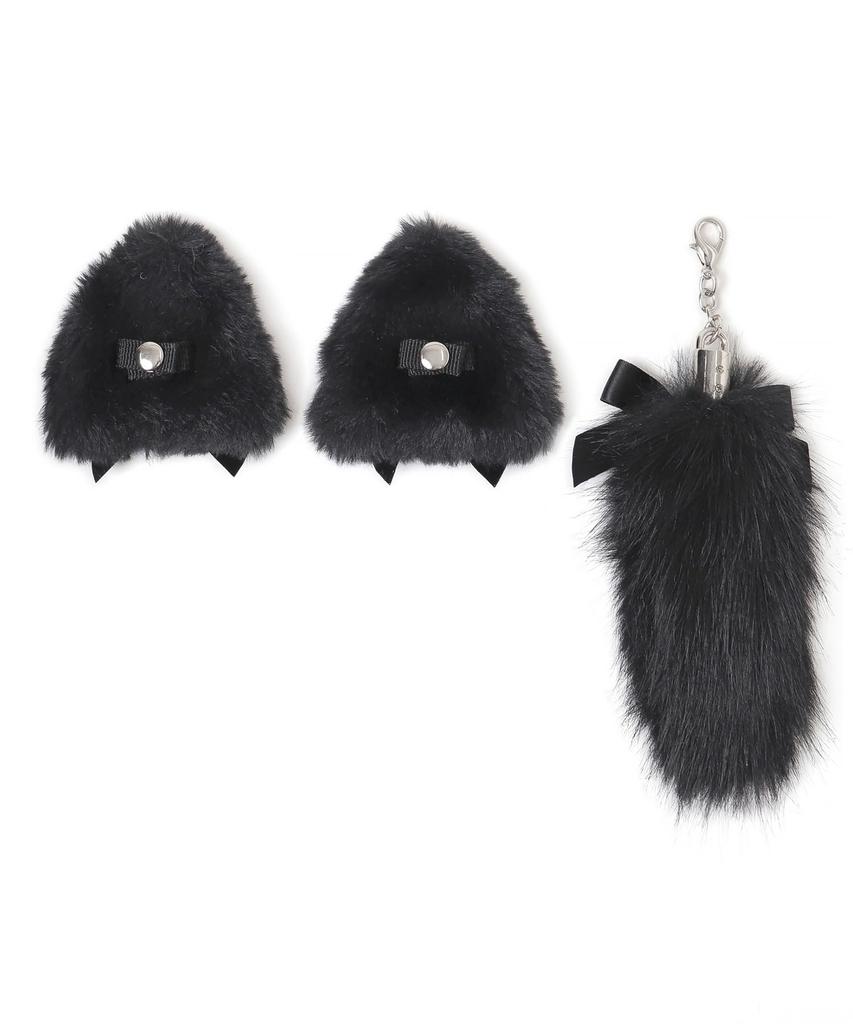 WEGO Cat Ear DIY Custom Favorite Cute Ita Cat Size Black Set, Decorations, Item, Bag, Gift, Women's, F,