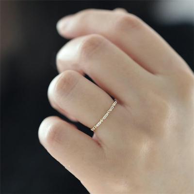 Anello di fidanzamento con cuore pieno di cristallo color oro alla moda, regalo di nozze per le donne, taglia 6-10