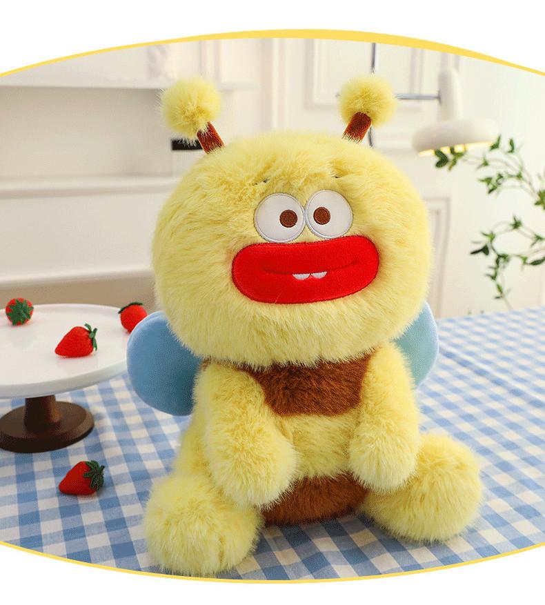 Adorable Bee Plush Toy Soft Cuddle Pillow For Kids And Girls 35cm To 90cm