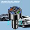 66W 3 USB Ports Car Charger QC 3.0 USB Type-c Quick Charging 5-Port USB A+USB C Fast Charging Cigarette Lighter Adapter