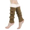 Christmas Knitted Leg Cover Candy Color Leg Warmer Stacked Christmas Leg Sleeve Thickened Foot Cover Strap Leg Socks Girls