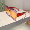 Oversized Square Sunglasses Women  New In Vintage Candy Color Gradient Travelling Shades Trendy Outdoor Sun Glasses