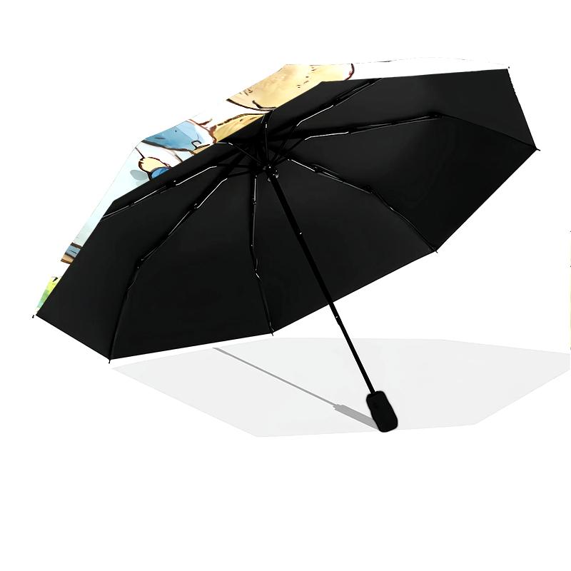 1 PC Automatic Folding Umbrella - Peter Rabbit Pattern, Portable & Foldable Design with 8 Ribs, Christmas Birthday Gifts