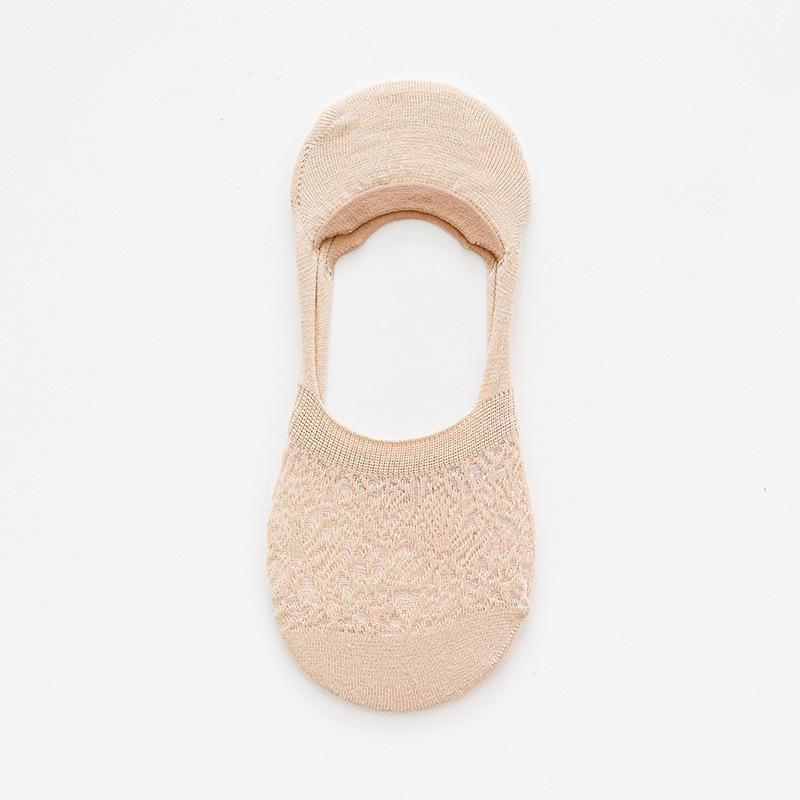 (7 pairs of random colors) Women's lace boat socks, 35-40 invisible sports shoes and socks, no show anti slip socks, breathable ballet shoes and socks