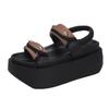 Modes Sieviešu Platformas Sandales JAUNAS Vasaras Dizaineru Zemas Papēžu Masīvi Apavi 8CM Pludmales Iešļūcenes Sieviešu Gladiators Sporta Sandales