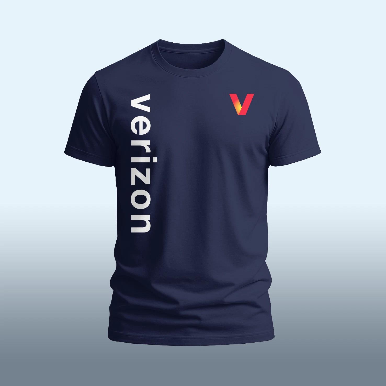 Verizon Communications logo funny T-Shirt Size S-5XL XXL