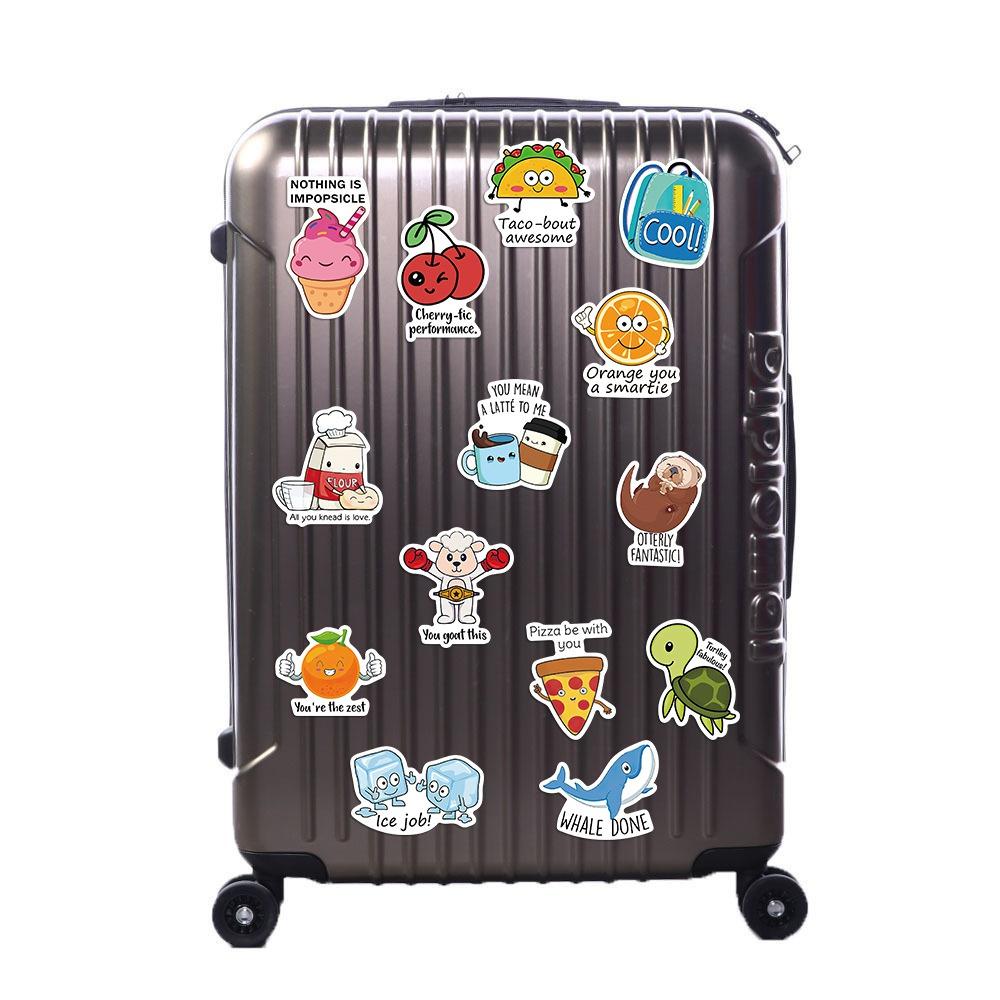 10/50Pcs Funny Kids Preschool Education Stickers Kids Promote Learning Graffiti Kids Toy Skateboard Phone Laptop Luggage Sticker Decals