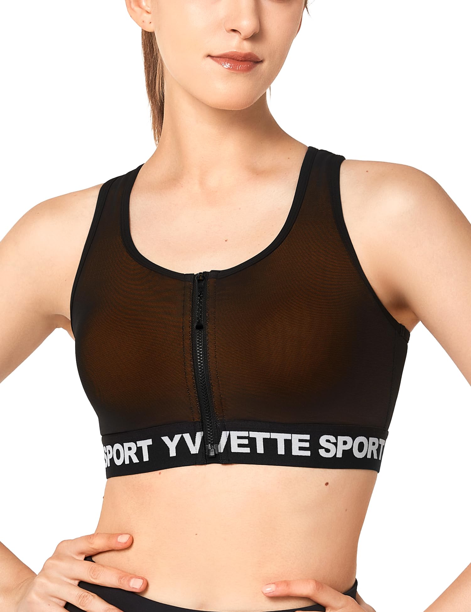 

Yvette Sports Full Integrated Size Orange Women s Non-Slip Bra, Open-Front, Mesh, Stylish, Sweat-Wicking, Quick-Drying, Y-Back, Cup, Wireless, оранжевый