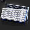 Ajazz AK33 Gaming Keyboard, 82 Keys, Anti-Collision, Waterproof, Mechanical Keyboard for DesktopLaptops, Wired, 18 Backlights, Detachable USB Cable