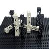 Building Blocks Imitating Steel Structure Suspension Bridge MOC 95347 Pillars DIY Assembly Railway Track Support Bracket