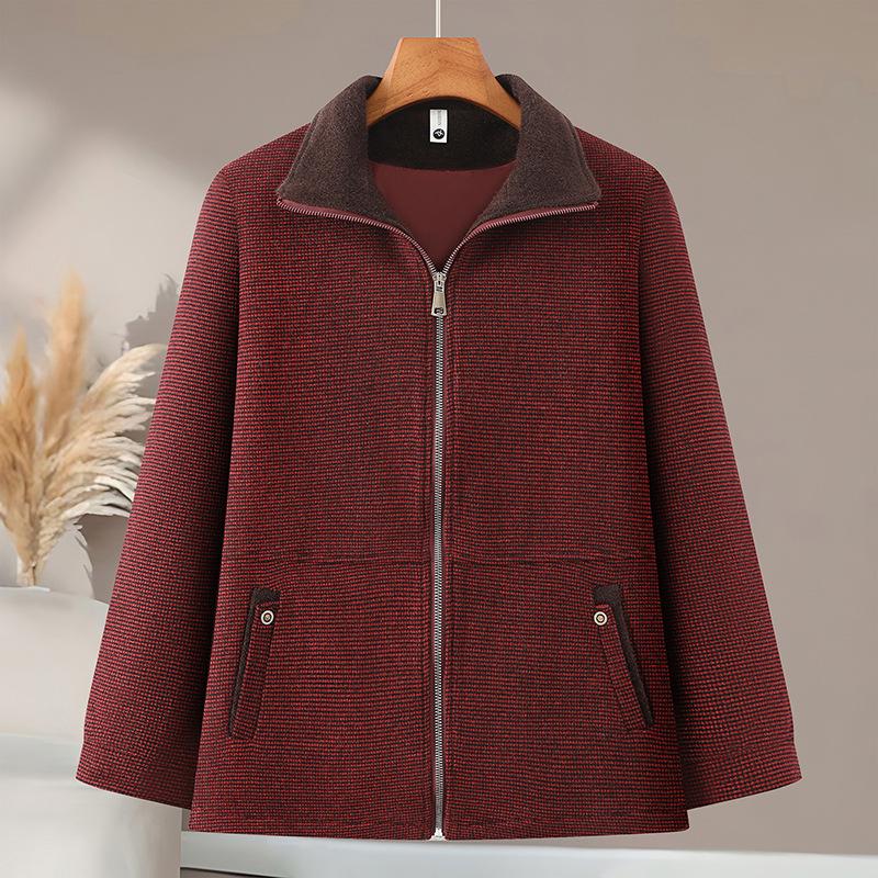 Stylish Windbreaker Jacket for Plus-Size Moms - Spring & Autumn Collection