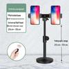Multi-Functional Mobile Broadcast Stand with Fill Light and Adjustable Camera Positions for Photography and Video Recording