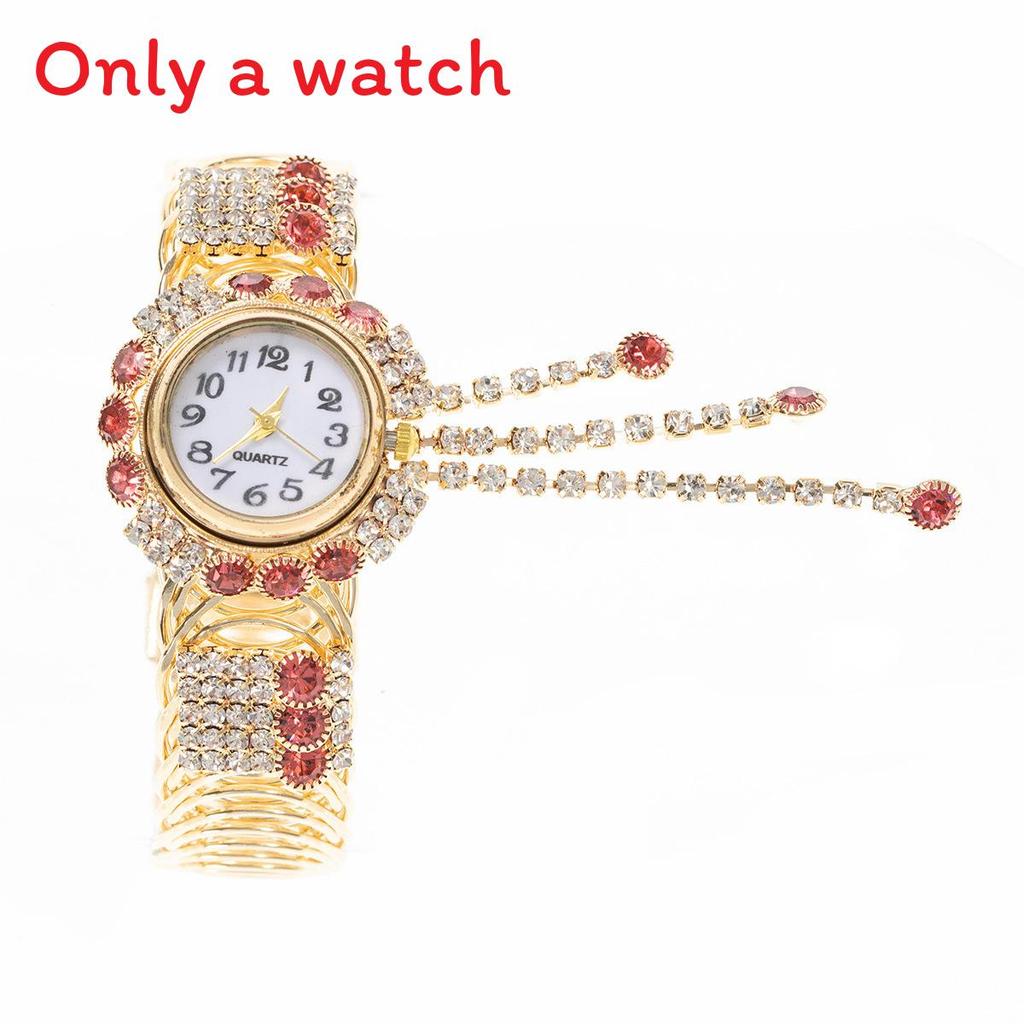 Fashion Gold Bracelet Watch For Women With Quartz Movement And Sparkling Accents