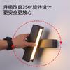 Indoor LED Rotate Wall Lights with Switch Fashion 7W White Black Wall Lamp FixtureS Corridor AIsle Beside Lighting Art Sconce