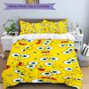 3pcs Bedding Set SpongeBob Expressions Includes 1 Comforter + 2 Pillowcases, Without Pillow Inserts, Soft Comfortable, Lightweight Breathabl