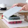Household Refrigerator Fresh-keeping Dumpling Box Rectangular Plastic Sealed Storage Box with Lid Sealed Food Fresh-keeping Box