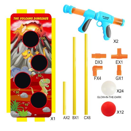 

Outdoor Cartoon Popper Shooter Standing Shooting Target Game with Luminous Ball