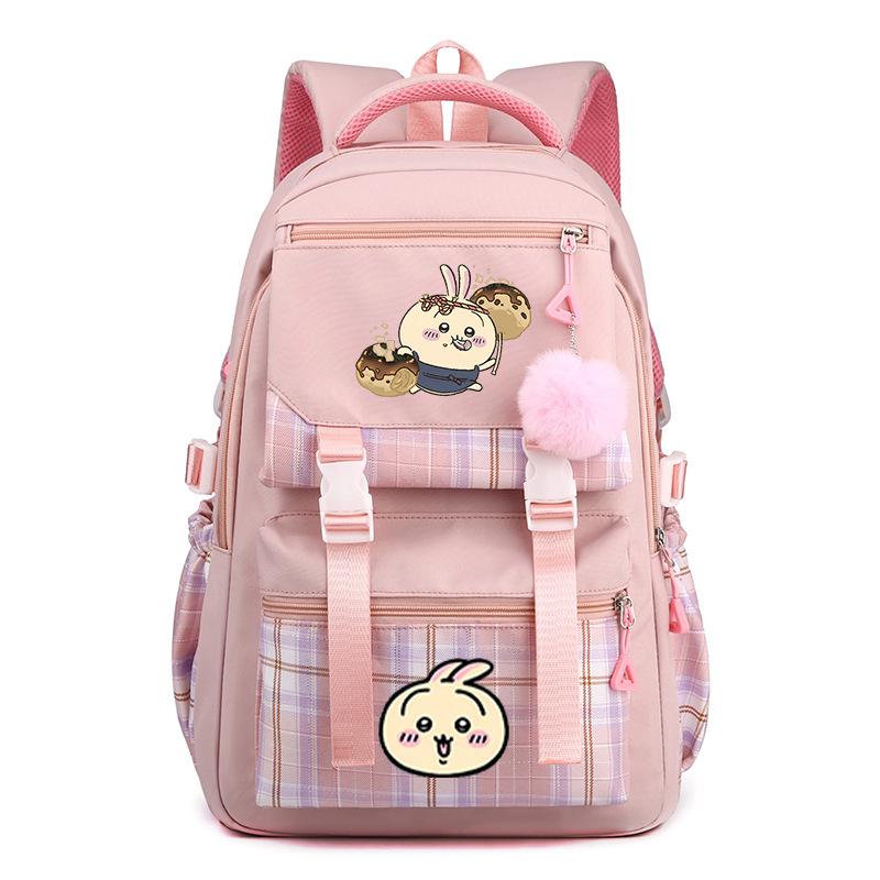 Jiikawa Wow School Bag New Chiikawa Girls Backpack for Primary and Secondary School Students Cute College Style Backpack