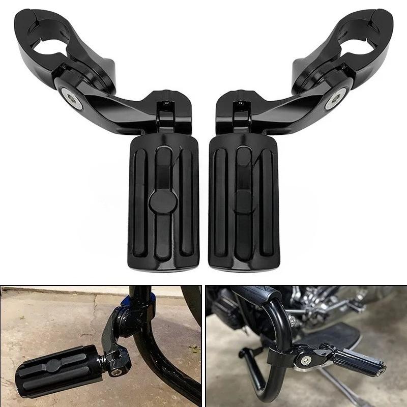 Suitable for Harley Davidson motorcycle bumper rest pedals, aluminum alloy plated modified accessories, rear pedal bracket